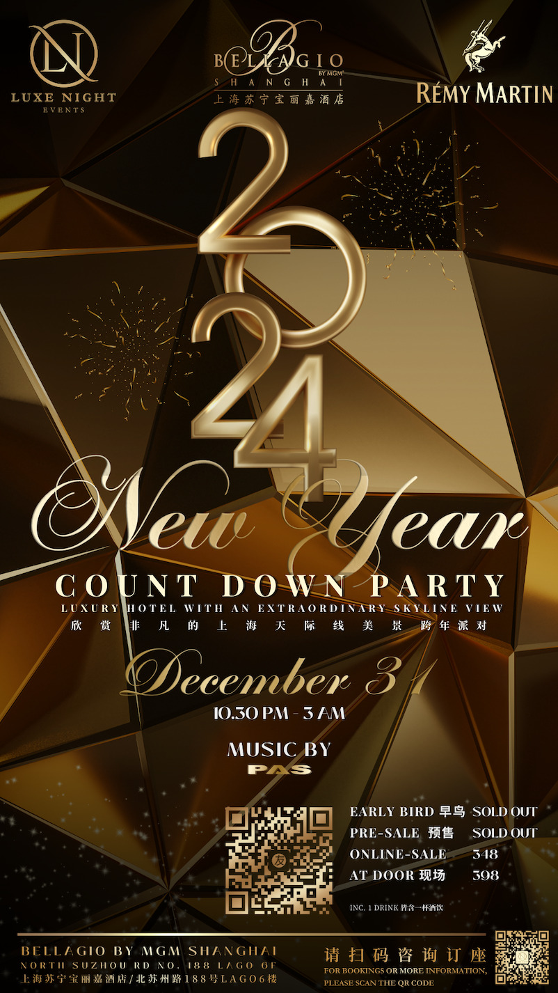 Buy Tickets for Bellagio New Years Eve Count Down 2024 in Shanghai